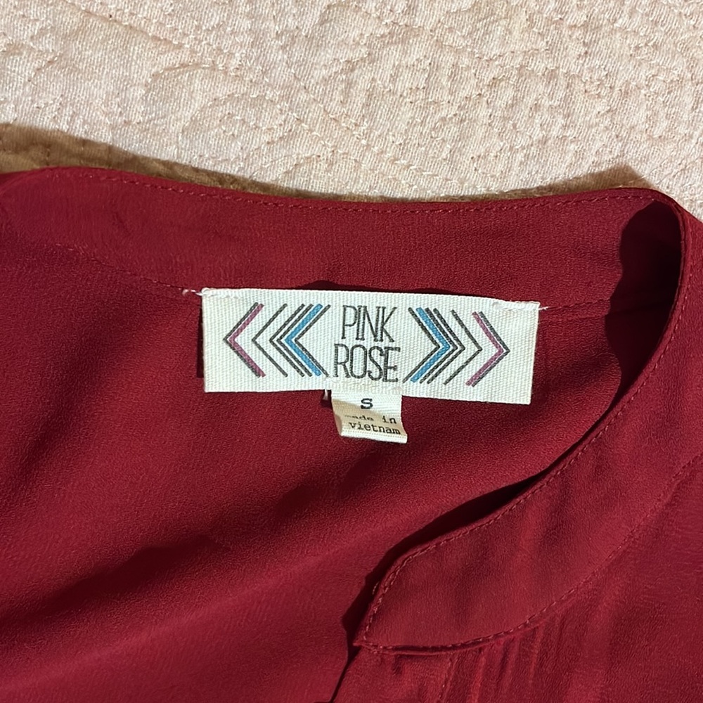 PINK ROSE BLOUSE - Picture 2 of 2